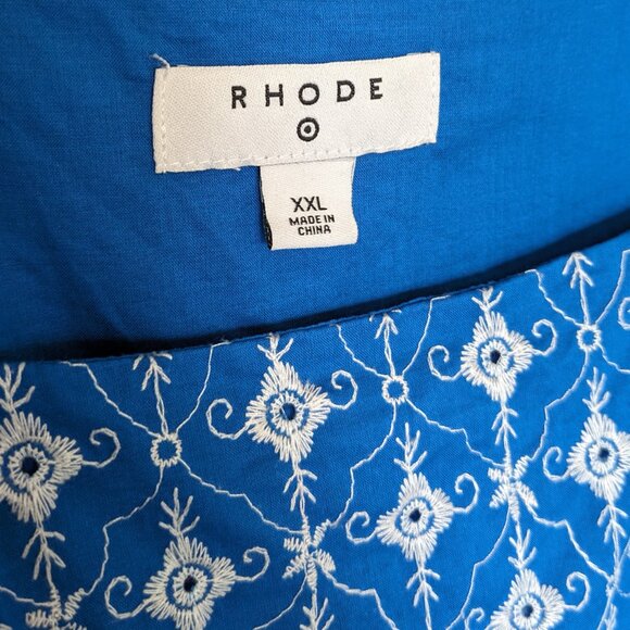 Rhode x Target Embroidered Dress Blue size XXL - Picture 4 of 9